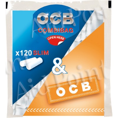 PROV-C01190035 OCB FILTRI 6mm. SLIM BUSTA 120x34 + CARTINA ORANGE OMAGGIO